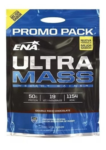 Ultra Mass Ena 3kg Chocolate Ganador De Peso