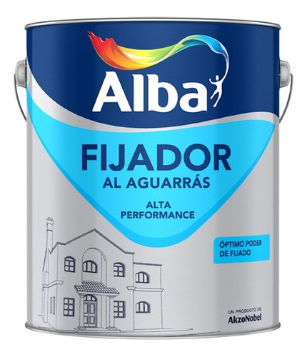 Sellador Fijador Al Aguarras Transparente Alba X 4l Pintumm