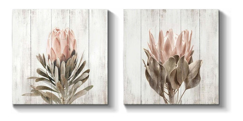  A Flower Canvas Wall Art: Pink Floral Picture Blossom ...