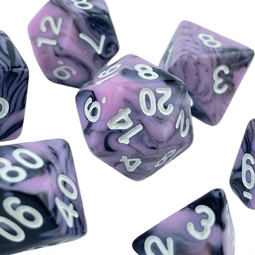 Juego De Mesa Familiar D10 D20 De Dados Acrílicos Novedosos