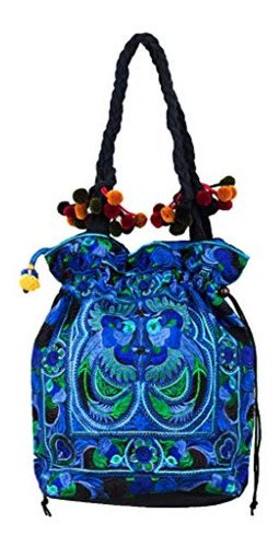 Bolso Tote Bordado Hmong.