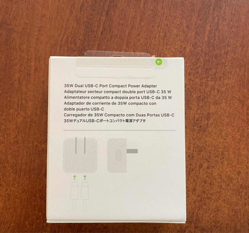 Cargador 35w Dual Usb-c Port Apple iPhone iPad Original