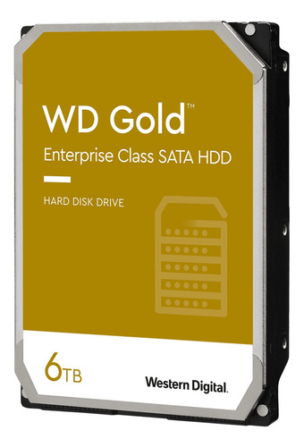 Imagen 1 de 2 de Disco duro interno Western Digital WD Gold WD6003FRYZ 6TB oro