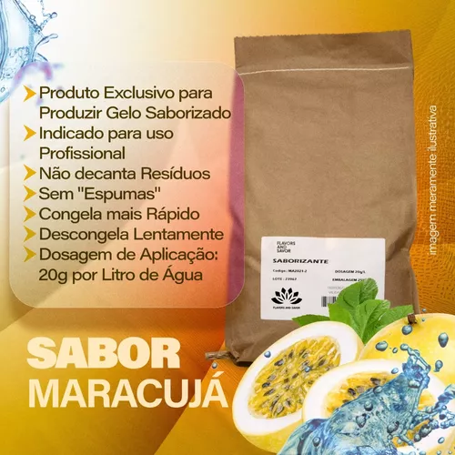 Gelo De Sabor, Pó Profissional P/ Preparo Gelo De Coco 1 Kg