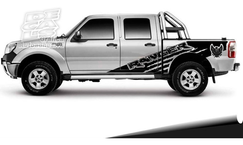 Calco Ford Ranger 2001 - 2012 Monst Army Juego Con Portón