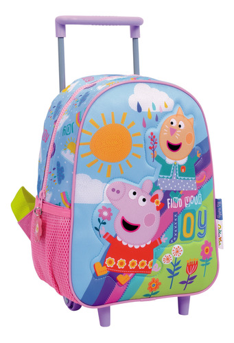 Mochila Con Carro Jardin 12 Pulgadas Peppa Pig Mundo Manias