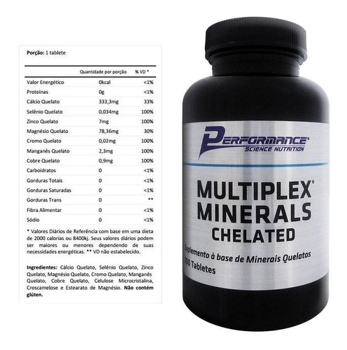 Multiplex Minerals 100 Tabletes - Performance Nutrition