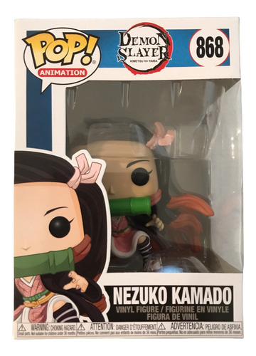 Funko Pop 868 Nezuko Kamado Demon Slayer Figura De Vinil (Usado)