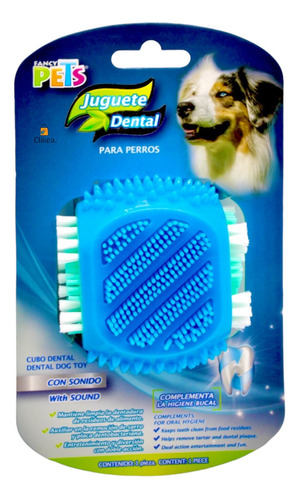 Fancy Pets Juguete Cubo Limpieza Sarro Dental Y Diversión 