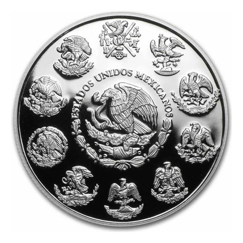 1 Onza Libertad 2023 Plata Pura Acabado Espejo En Capsula