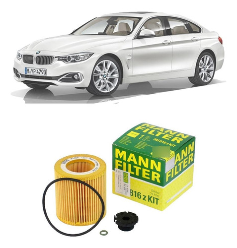 Filtro Óleo Mann Bmw 420i 2014-2016 Motor N20b20a, N20b20b