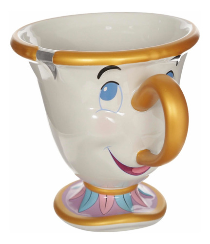 Taza Disney Store Chip La Bella Y La Bestia Original