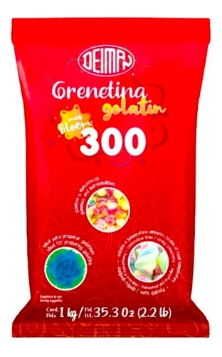 3kg Grenetina De Res Deiman 300 Más Bloom