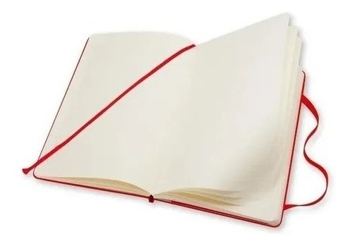 Caderno Moleskine Clássico, Vermelho, Capa Dura, Pautado, G