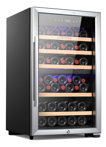 Untomax Refrigerador De Vino De Doble Zona De 52 Botellas (b