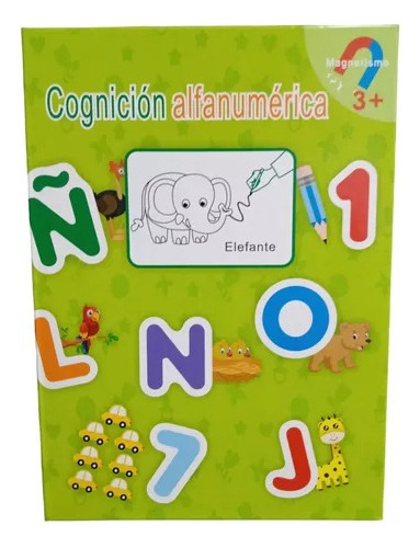 Libro Magnético Cognición Alfanumérica Infantil + Marcador