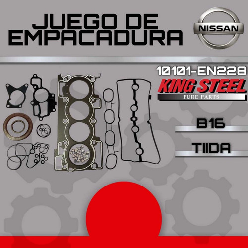 Juego De Empacaduras Nissan Tiida/ B16 King Steel