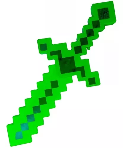 Espadinha do Minecraft com Som Luz e Sensor de Movimento - M&J