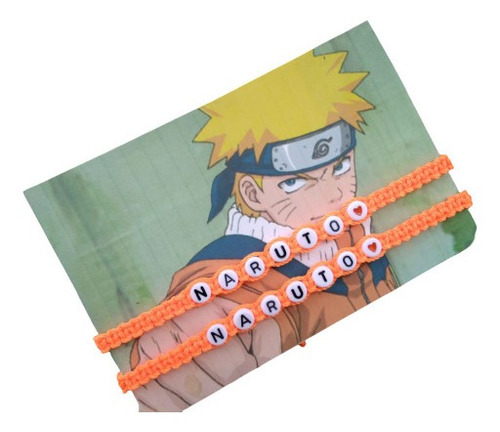 Pulseras Naruto Para Pareja O Amistad Ajustables