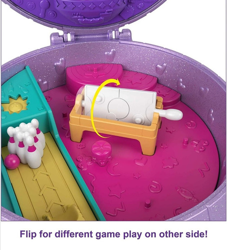 Set Y Bolsa Polly Pocket. Estuche De Patinaje Micro