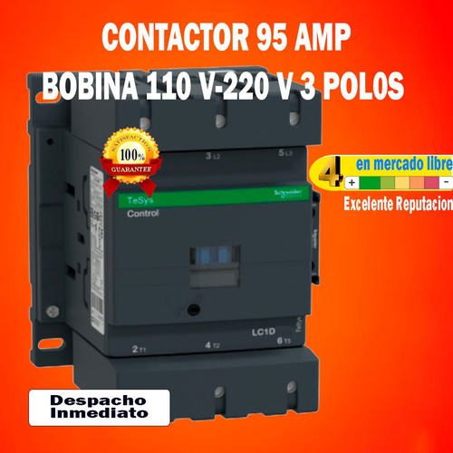 Contactor 115 Amp Bob 110v -lcid115f7-schneider Electric