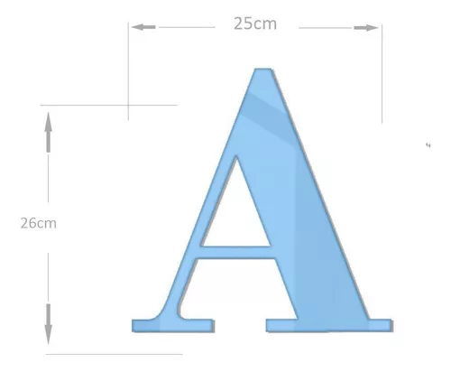 4 Letras 60cm De Altura! Para Colar Na Parede!