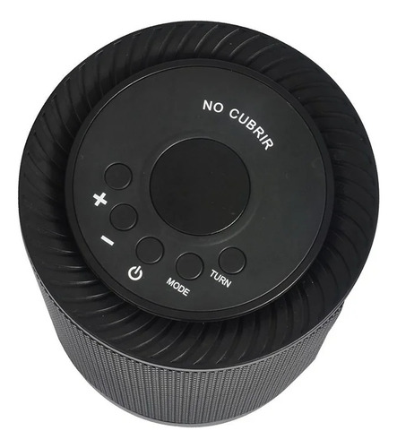 Calefactor Atvio Home Eléctrico Portátil 22cm De Alto 1200w Negro
