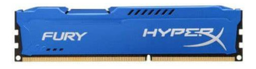 Memoria Ram Kingston Hyper Fury Blue 8 Gb. Ddr 3. 1600 Mhz 