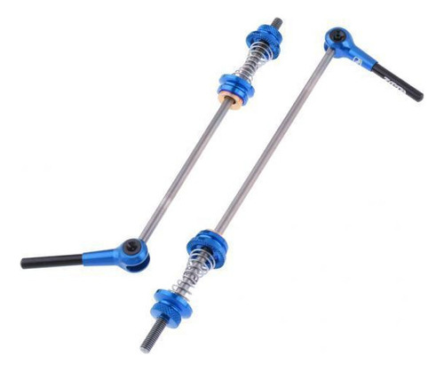 2x Lightweight Stainless Steel Wheel Skewers Set