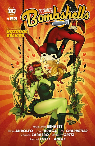 Dc Comics Bombshells: Hazañas Belicas, De Marguerite Bennett. Serie Dc Comics Bombshells, Vol. 5. Editorial Dc, Tapa Dura En Español, 2019