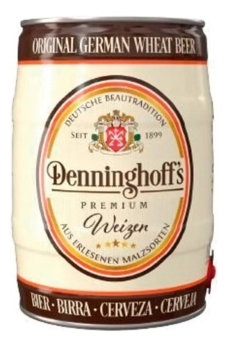 Cerveza Importada Denninghoff´s Weizen - Barril 5 Lt