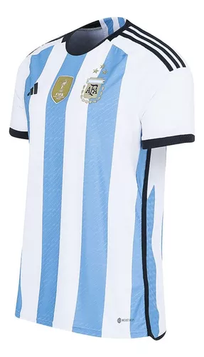 Segunda Camiseta Argentina 3 Estrellas 2022 Manga Larga