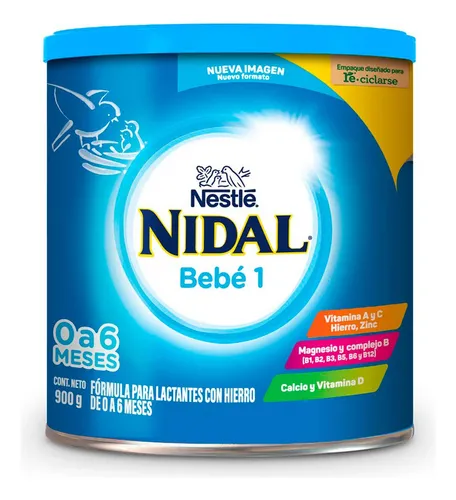 comprar Fórmula Infantil Nidal Bebé 1 Lata 0 A 6 Meses 900g