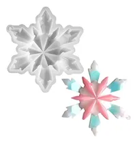Comprar Molde Copo De Nieve Mod1 Estrella Resin Epoxi Colgantes
