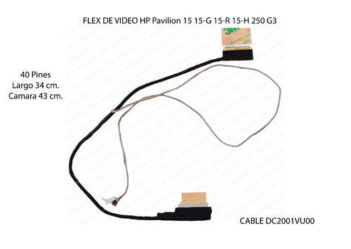 Flex De Video Hp Pavilion 15 15-g 15-r 15-h 250 G3 Cable