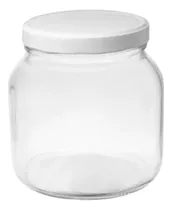 Comprar Mayorista 4 Frascos Vidrio 1500cc C\u002Ftapa Metálica Blanca