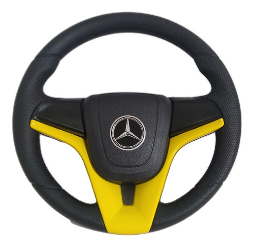 Volante Esportivo Caminhão Mercedes Cruze Amarelo Mb 2831