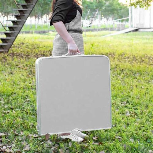 Mesa Plegable 120cm Multiuso Portátil Tipo Maleta
