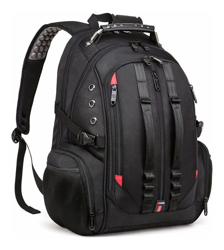 Mochila Viagem Masculina Grande Sport Premium Alça Reforçada Cor Preto