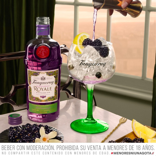Gin Tanqueray Dark Berry Royale Caja X2 Botellas