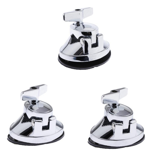 3pcs Metal Drum Holder Base Drum Tom Clamp Bracket Aleación