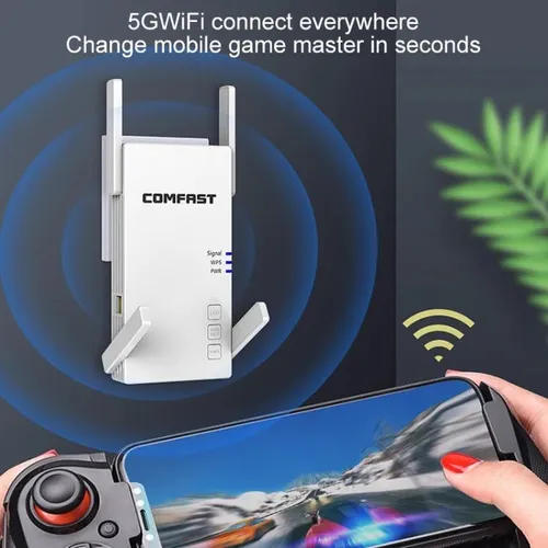 Repetidor Inalámbrico 2.4/5 Ghz Router Extensor Wifi Ac2100
