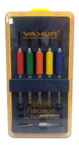 Imagen 1 de 6 de Kit Destornilladores Yaxun 8186 Electrónica Profesional