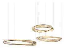 Comprar Lustre Pendente Skylight Domino 4043 G Led Bivolt Dourado