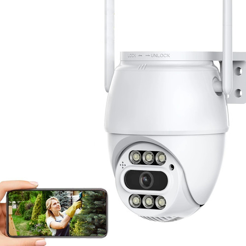 Smart Camara Ip Wifi Alarma Exterior 5mp Anti Agua Ip66