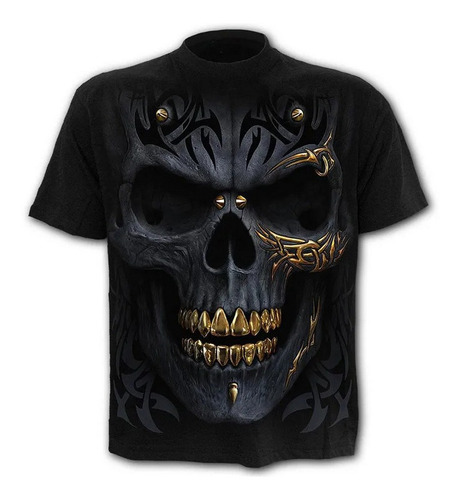 Camisa Gótica Para Hombre Impreso 3d T-shirt Camiseta De Man