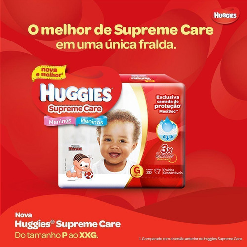 Fralda Huggies Supreme Care P Com 48 Fraldas P