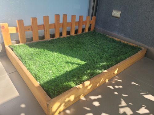 Baño Sanitario Para Perro Xl Con Pasto Sintetico Lavable.