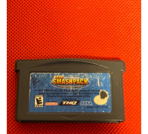 Sega Smash Pack Nintendo Game Boy Advance Gba Original 