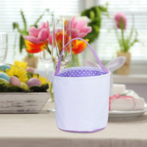 Bolsas De Caza De Huevos De Pascua De Primavera Violeta